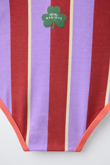 2-6 ANS/ MAILLOT DE BAIN RAYURES LOGO HÔTEL MAGIQUE © X ZARA - rayures de Zara - Image 3