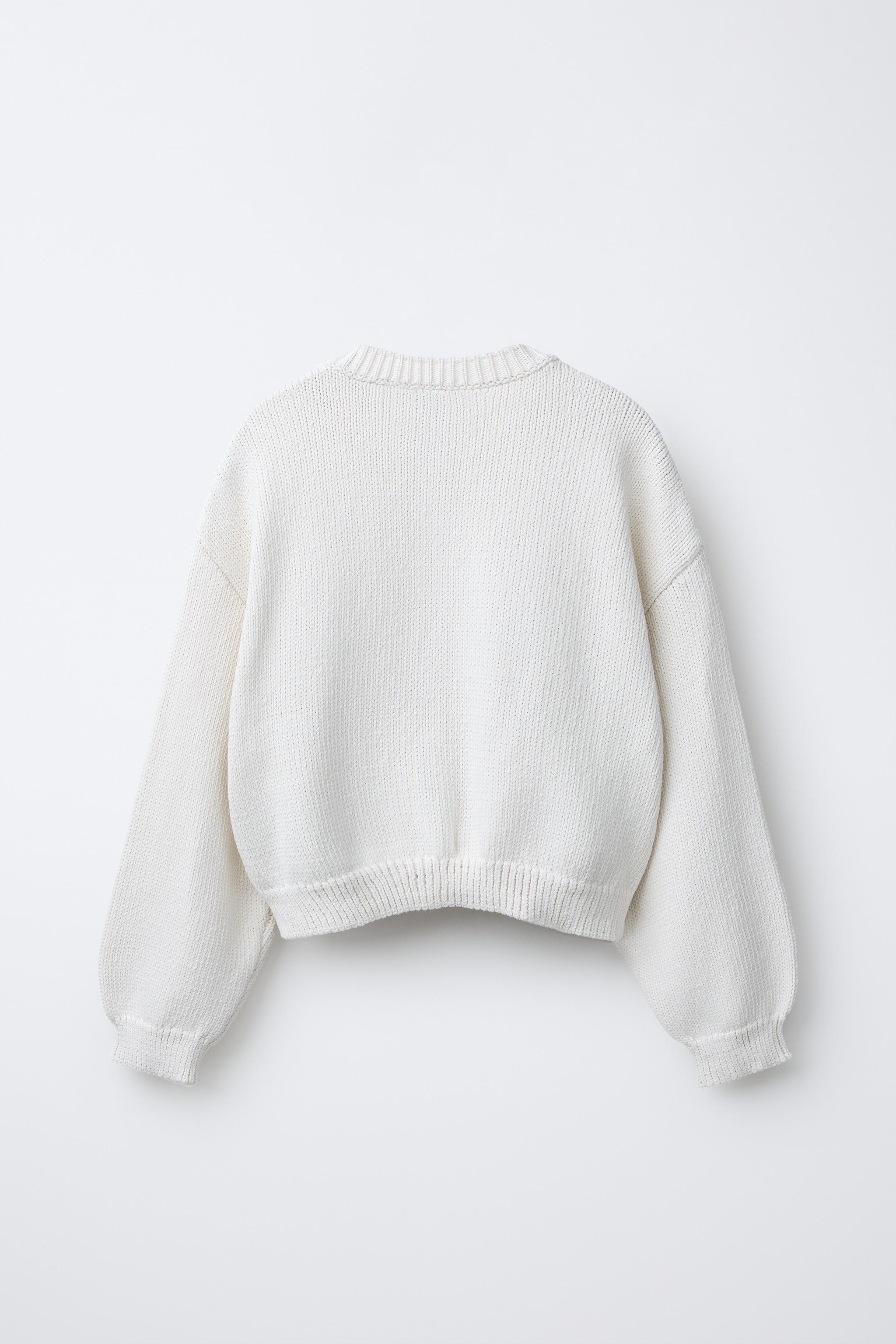 PUFFY KNIT CARDIGAN