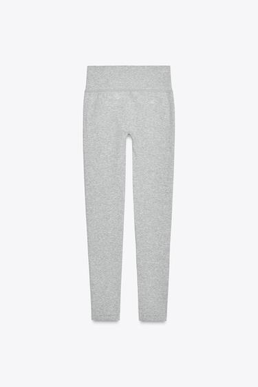 SEAMLESS LEGGINGS - Grey marl by Zara - Image 2
