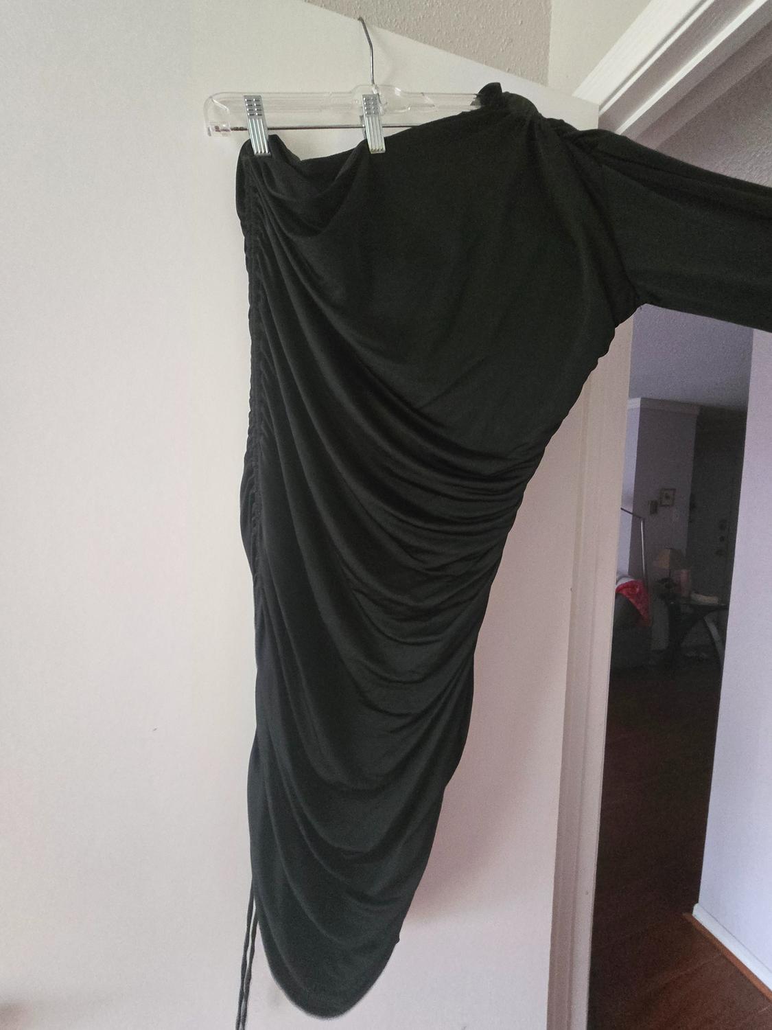 RUCHED ASYMMETRIC DRESS - Image 2