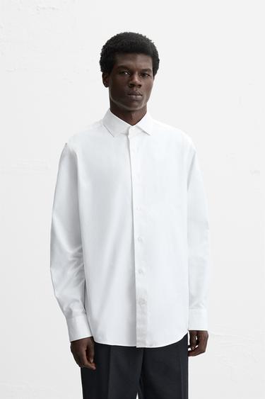 TEXTURED COTTON SHIRT - White by Zara
