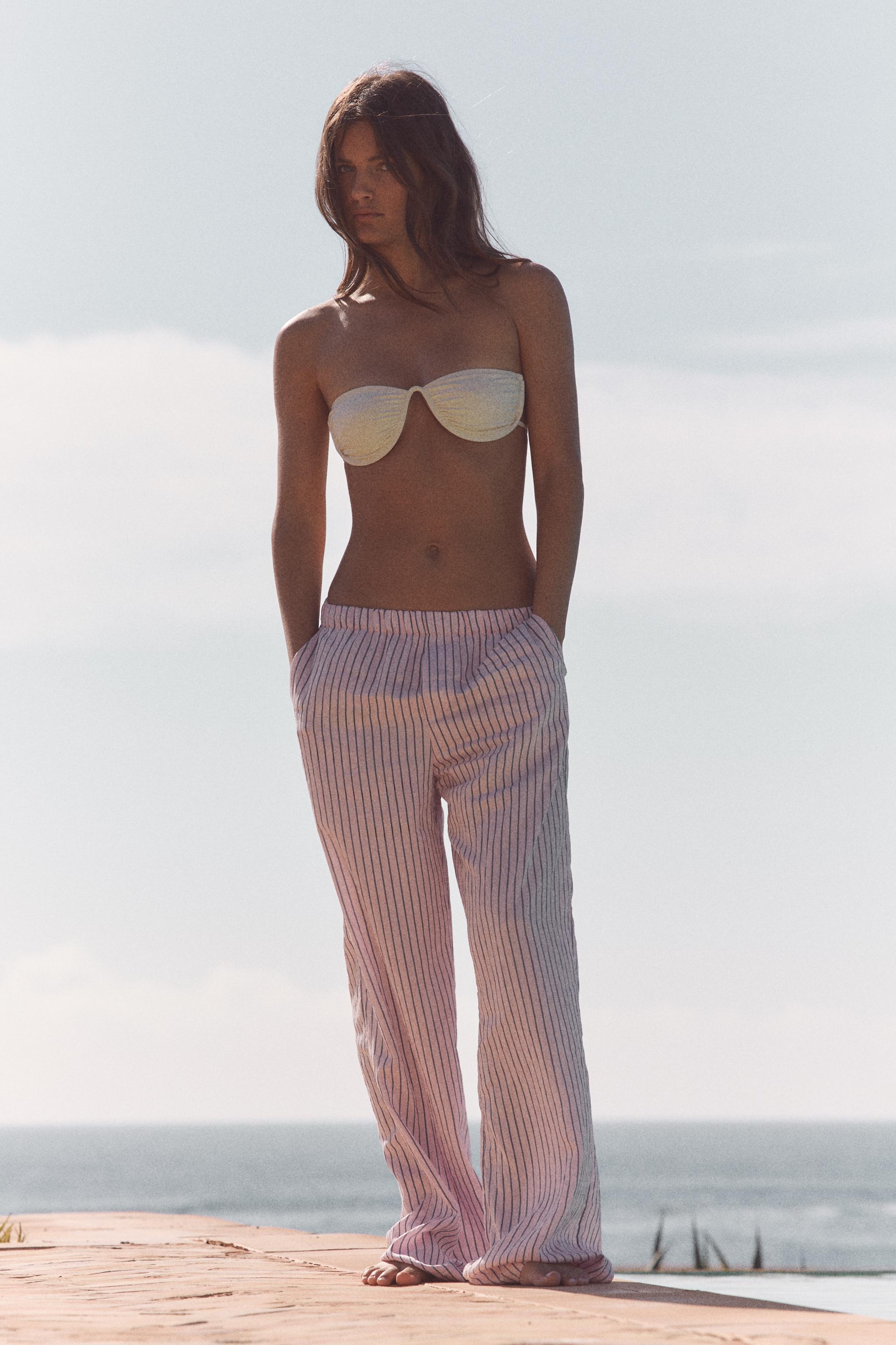 STRIPED PAJAMA PANTS
