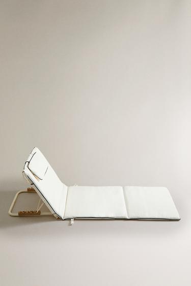 FOLDING BEACH FLOOR LOUNGER - Ivory by Zara