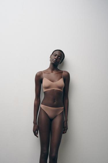 TANGA AUS POLYAMID - Hellrosa  von Zara - Bild 0