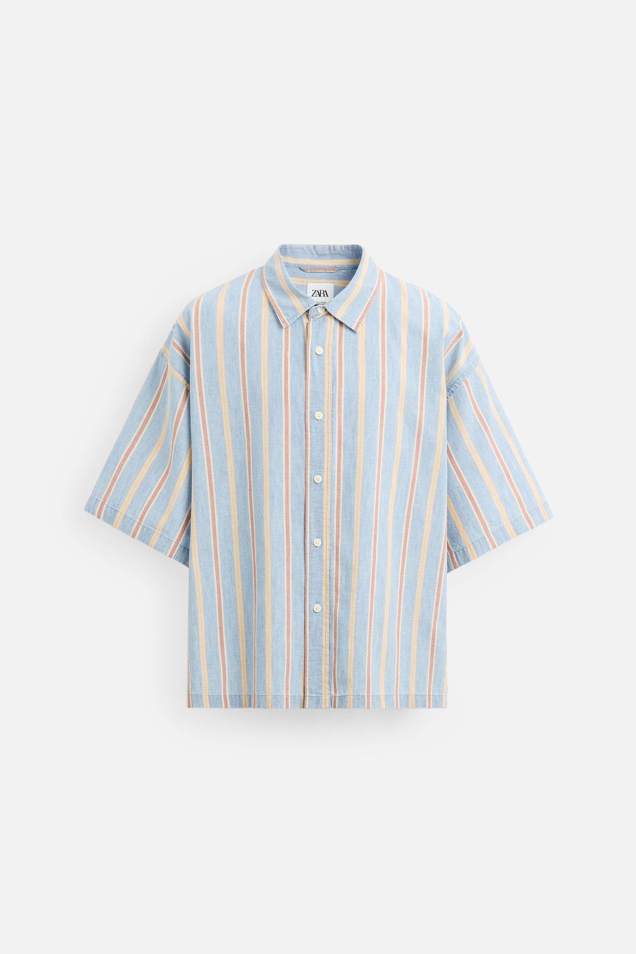 シャツ IONSEOUL Lizette Striped Denim Shirt STRIPED DENIM SHIRT - Multicoloured | ZARA Australia
