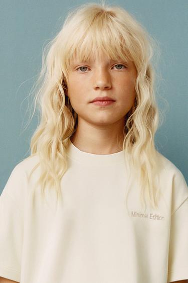 SLOGAN INTERLOCK T-SHIRT AND BERMUDA SHORTS SET - Ecru by Zara