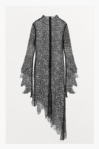 ASYMMETRISK MIDI-KJOLE - LIMITED EDITION - Sort fra Zara