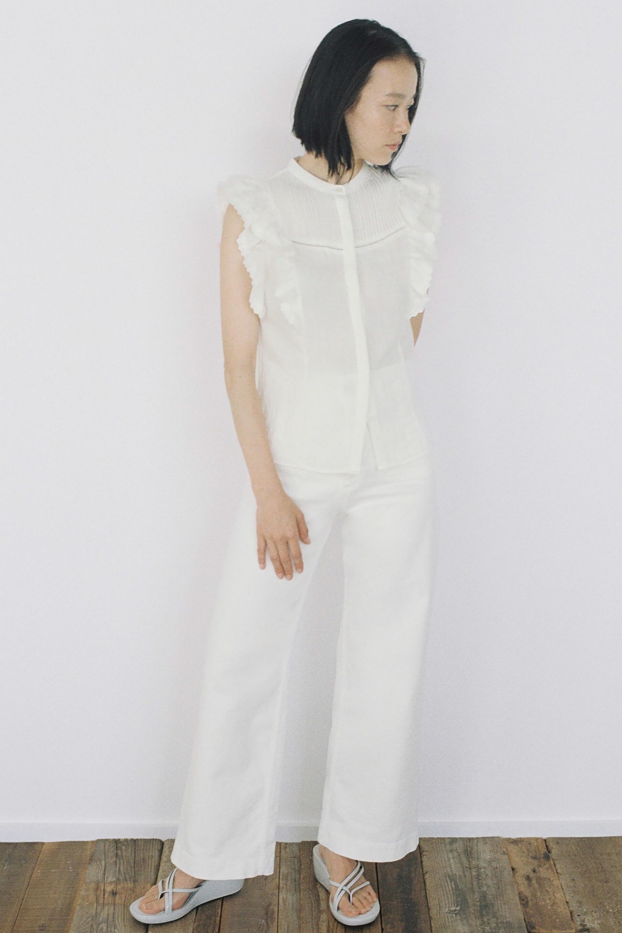 ZARA - 【新品未使用】ZARA パールブラウスの通販 by mi's shop