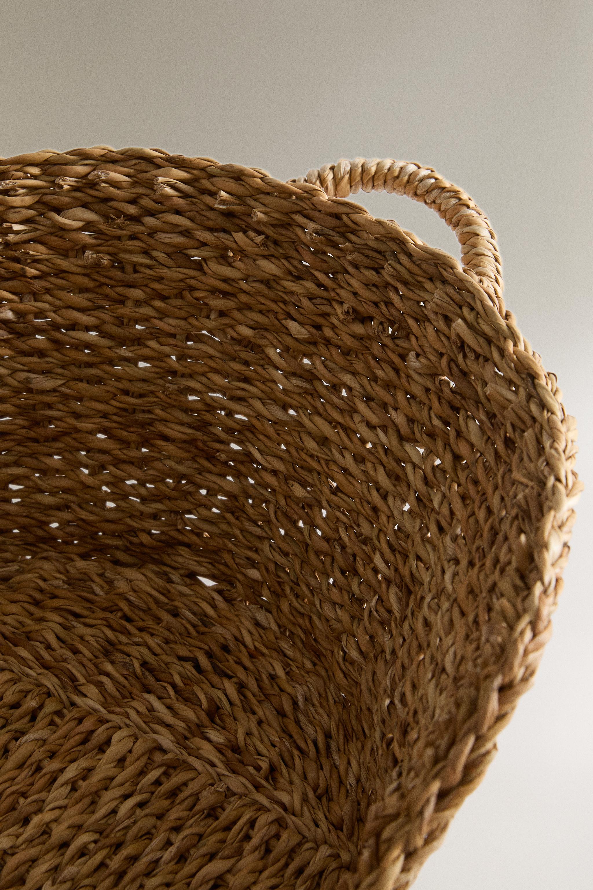 SEAGRASS PET BED — Light beige