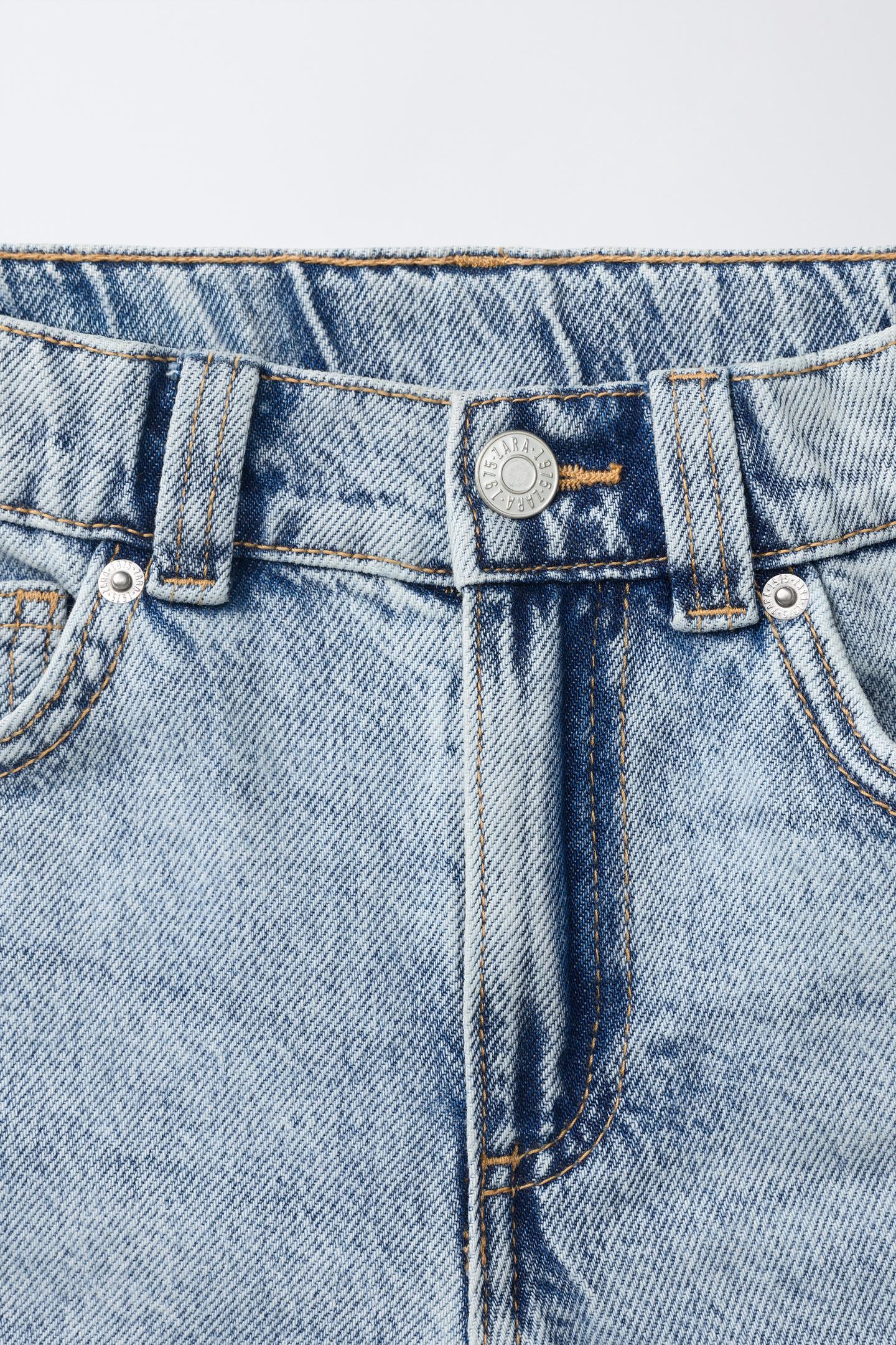 Детские шорты Zara Star Denim Shorts, цвет: Синий — фото 4