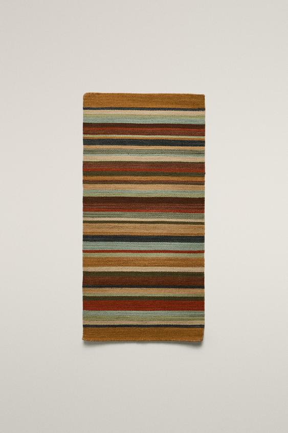 COLOURED STRIPED RUG - Multicoloured by Zara - Image 0