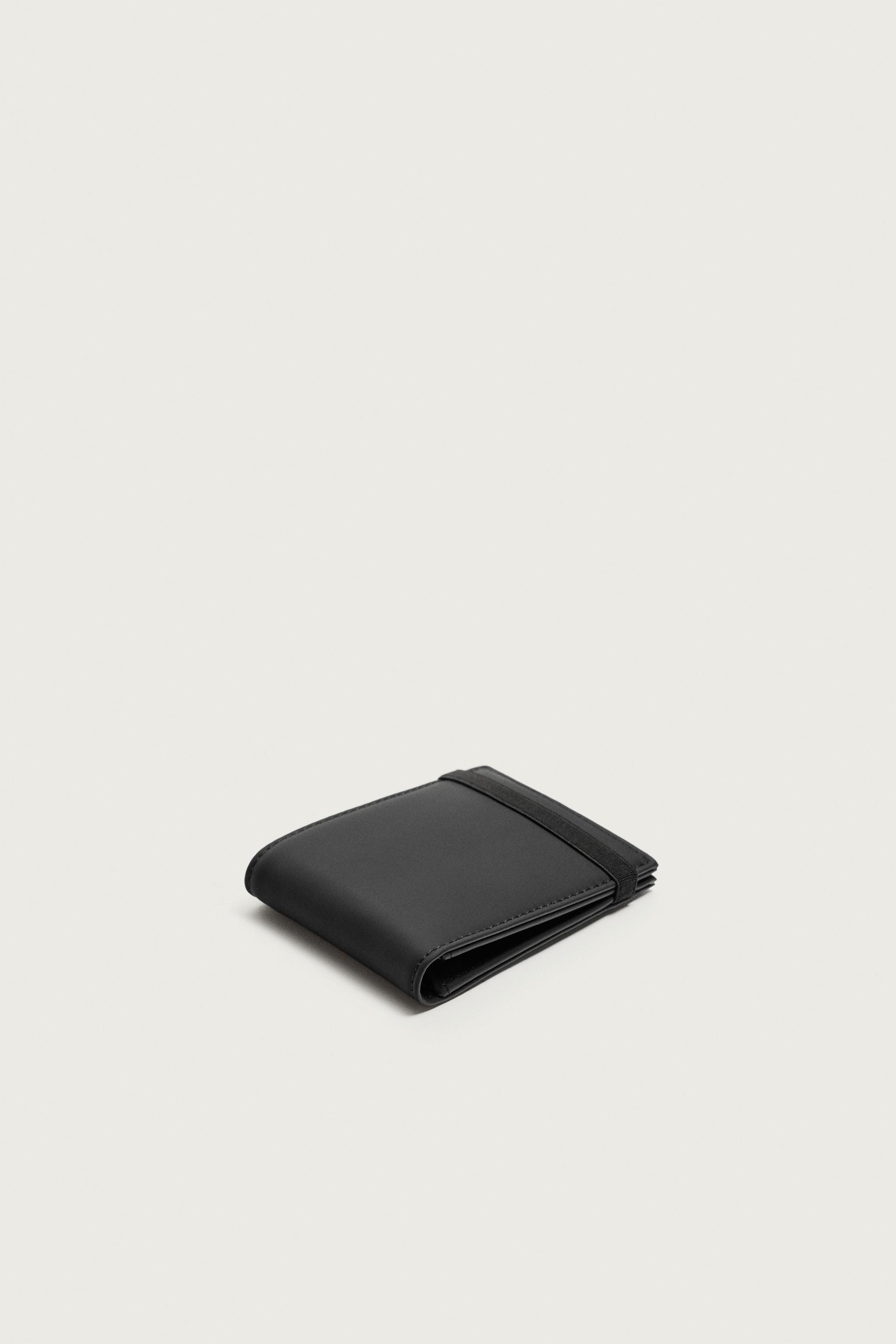 Мужские кошельки Zara RUBBERIZED WALLET — фото 2