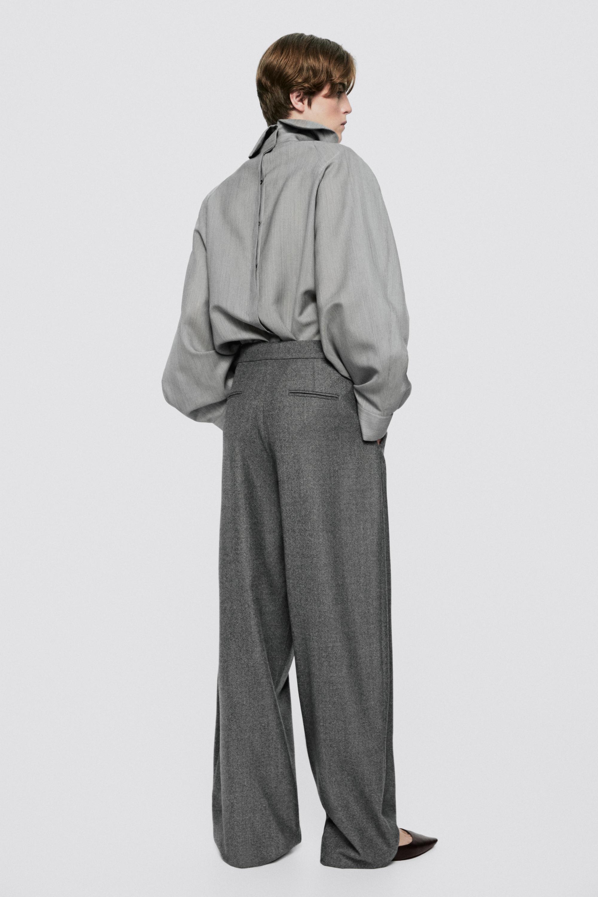Voluminous wool-silk blend blouse - LIMITED EDITION