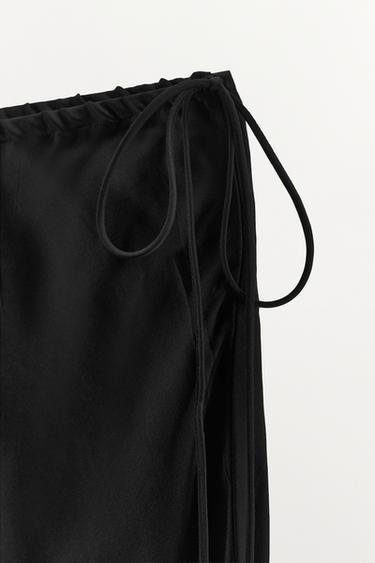 PANTALON EN VISCOSE 100% BRODÉ - Noir de Zara - Image 6