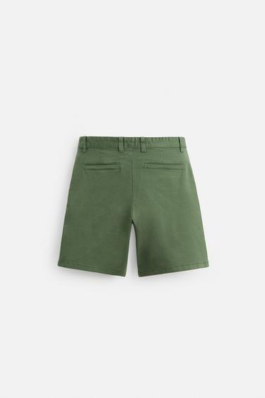 BERMUDA CHINO REGULAR FIT - Vert de Zara - Image 6