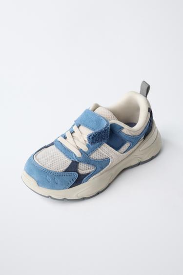 LEATHER SNEAKERS - Blue by Zara - Image 2
