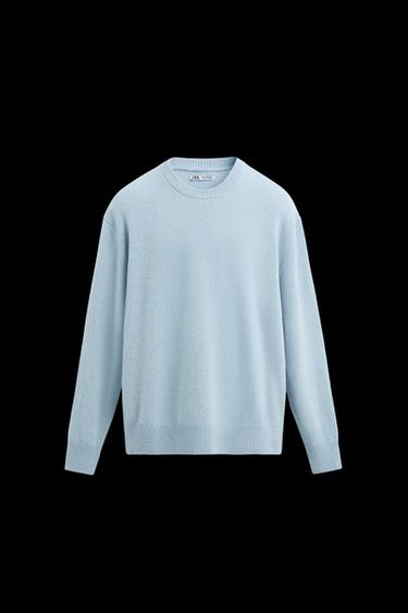 CASHMERE - WOOL SWEATER - Light blue by Zara - Image 0