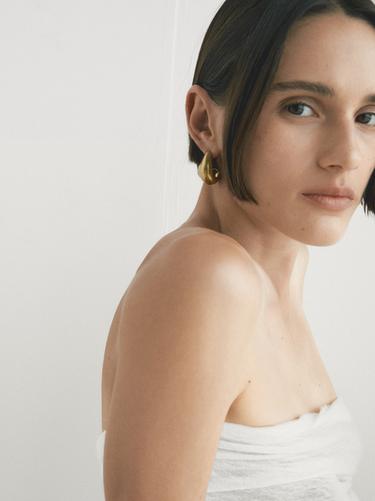 Zara Hazelnut earrings - Golden - Image 0