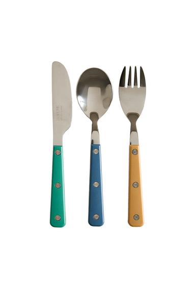 Zara KIDS' COLORED FLATWARE SET - Multicolored