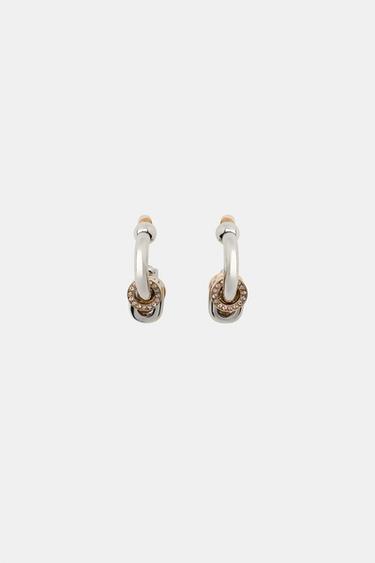 COMBINED HOOP EARRINGS — Gold / Silver 2
