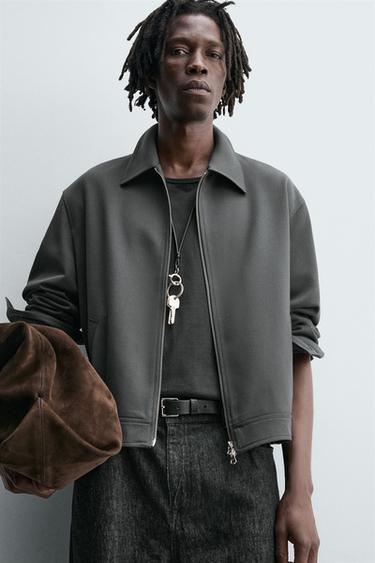 SURCHEMISE REGULAR FIT FERMETURE ÉCLAIR - Vert de Zara - Image 4