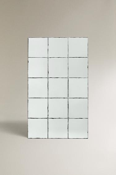 Zara AGED EFFECT FULL LENGTH MIRROR - Aged silver