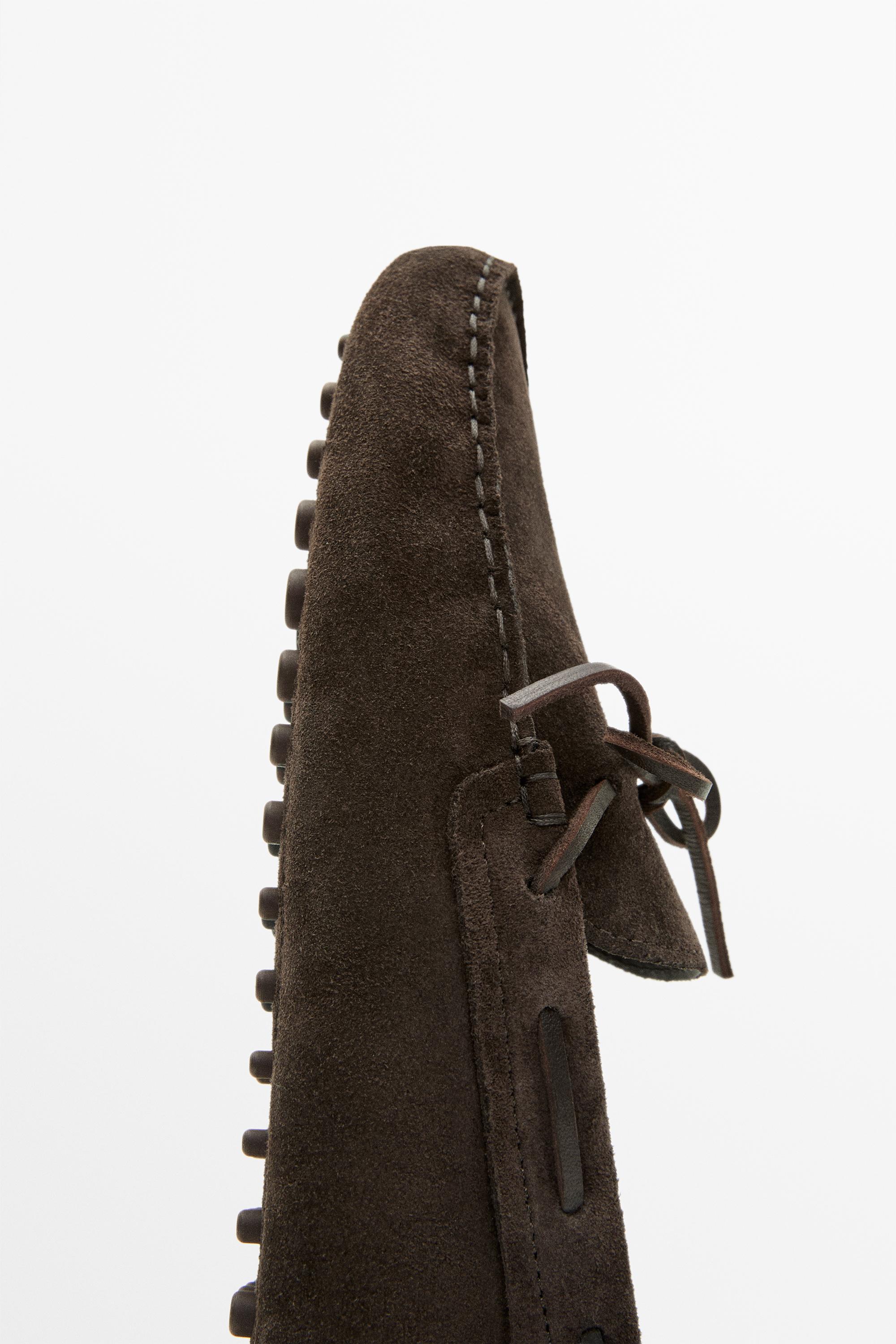 Mocassin Ziowa en cuir souple à lacets
