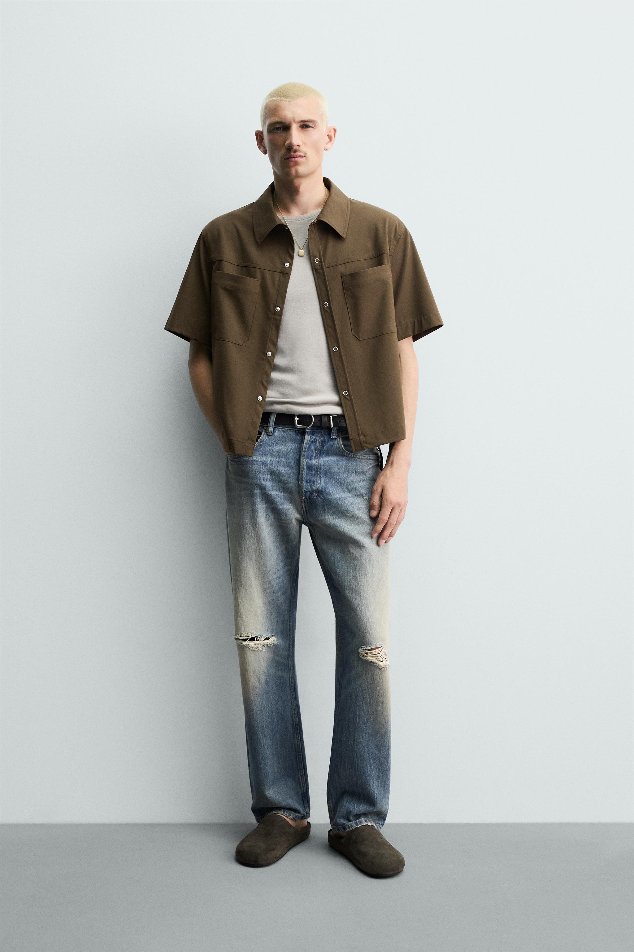 トップス cherryboy407 RELAXED FIT TECHNICAL SHIRT - Blue | ZARA Turkey