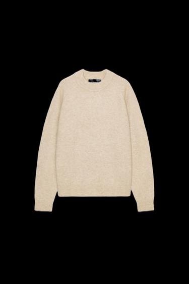 WOOL AND ALPACA SWEATER - Ecru by Zara