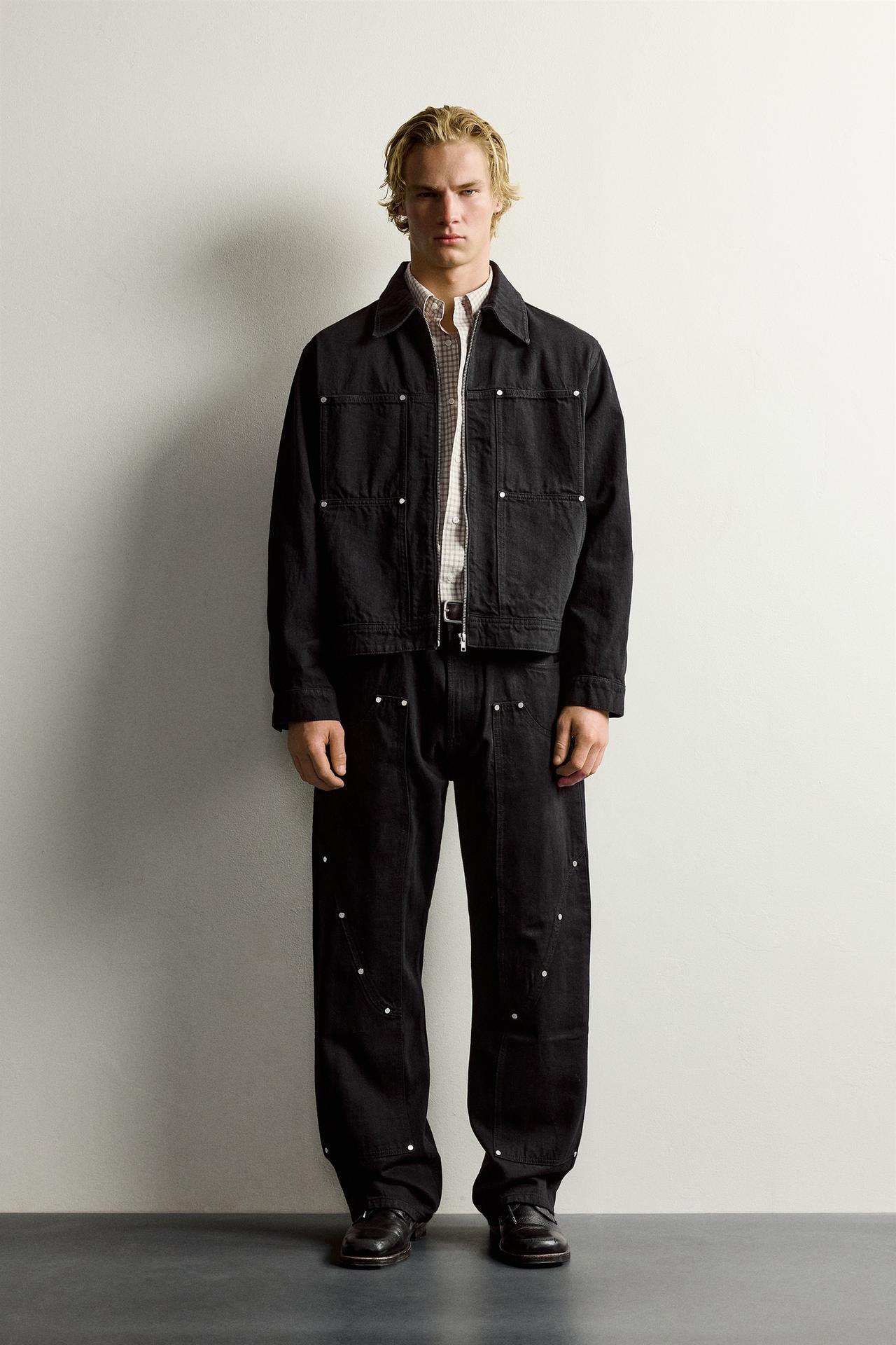 БРЮКИ RELAXED FIT С ЗАКЛЕПКАМИ