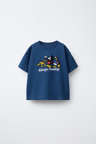 CAMISETA MEDIUM WEIGHT MICKEY MOUSE AND FRIENDS © DISNEY  - Azul de Zara - Imagen 0
