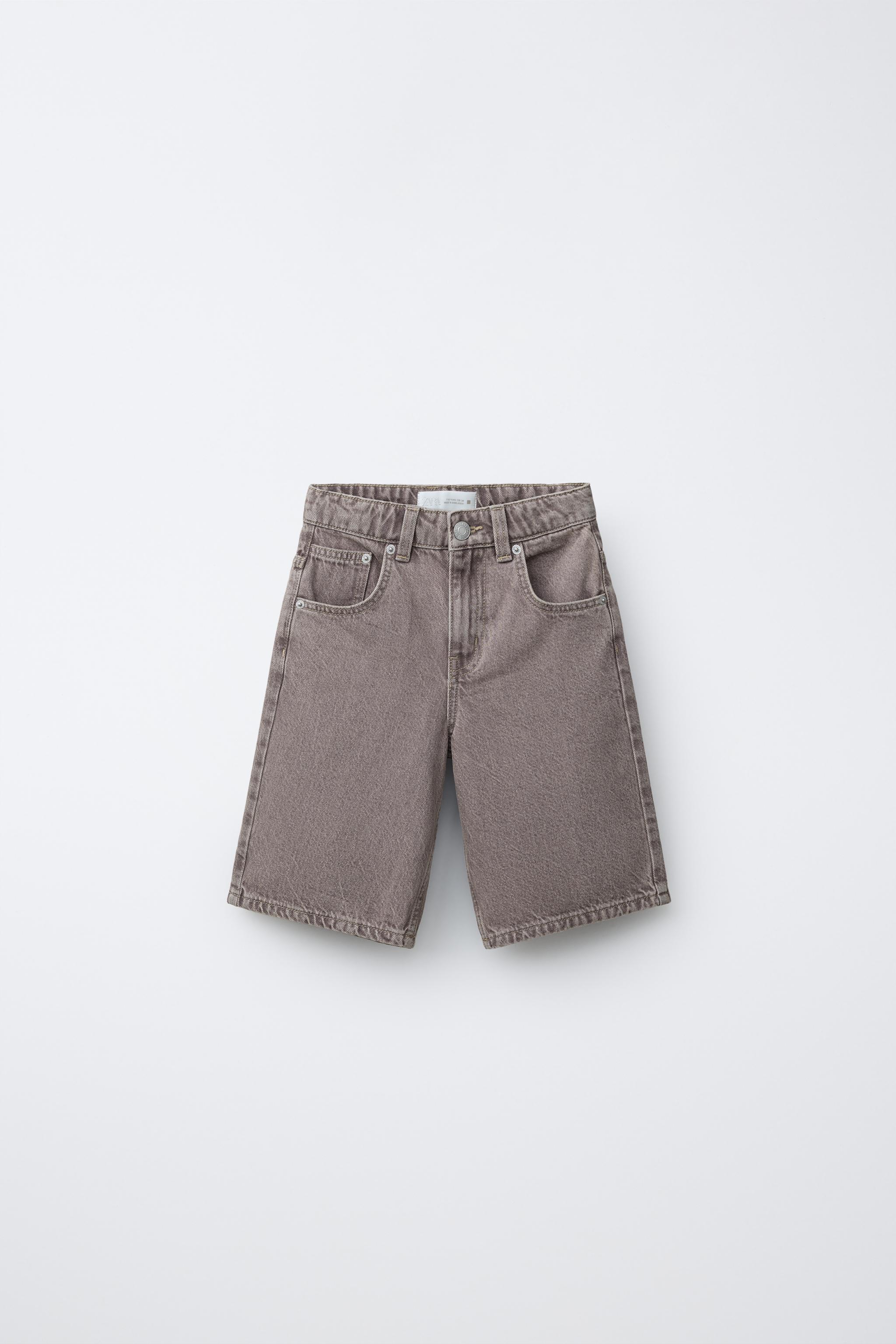 デニムバミューダパンツ - 薄紫 | ZARA Japan / 日本