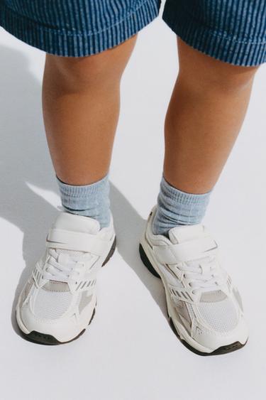 CONTRAST SNEAKERS - White by Zara