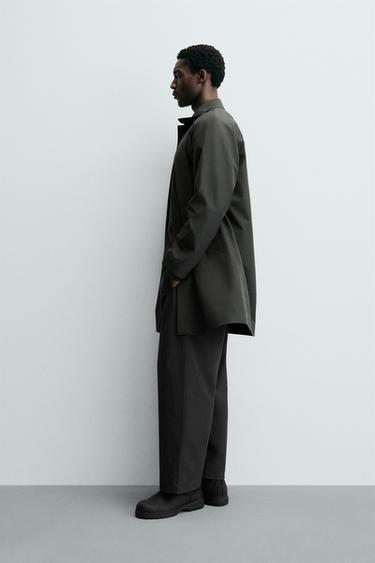 MANTEAU TECHNIQUE DÉPERLANT - Kaki foncé de Zara - Image 3