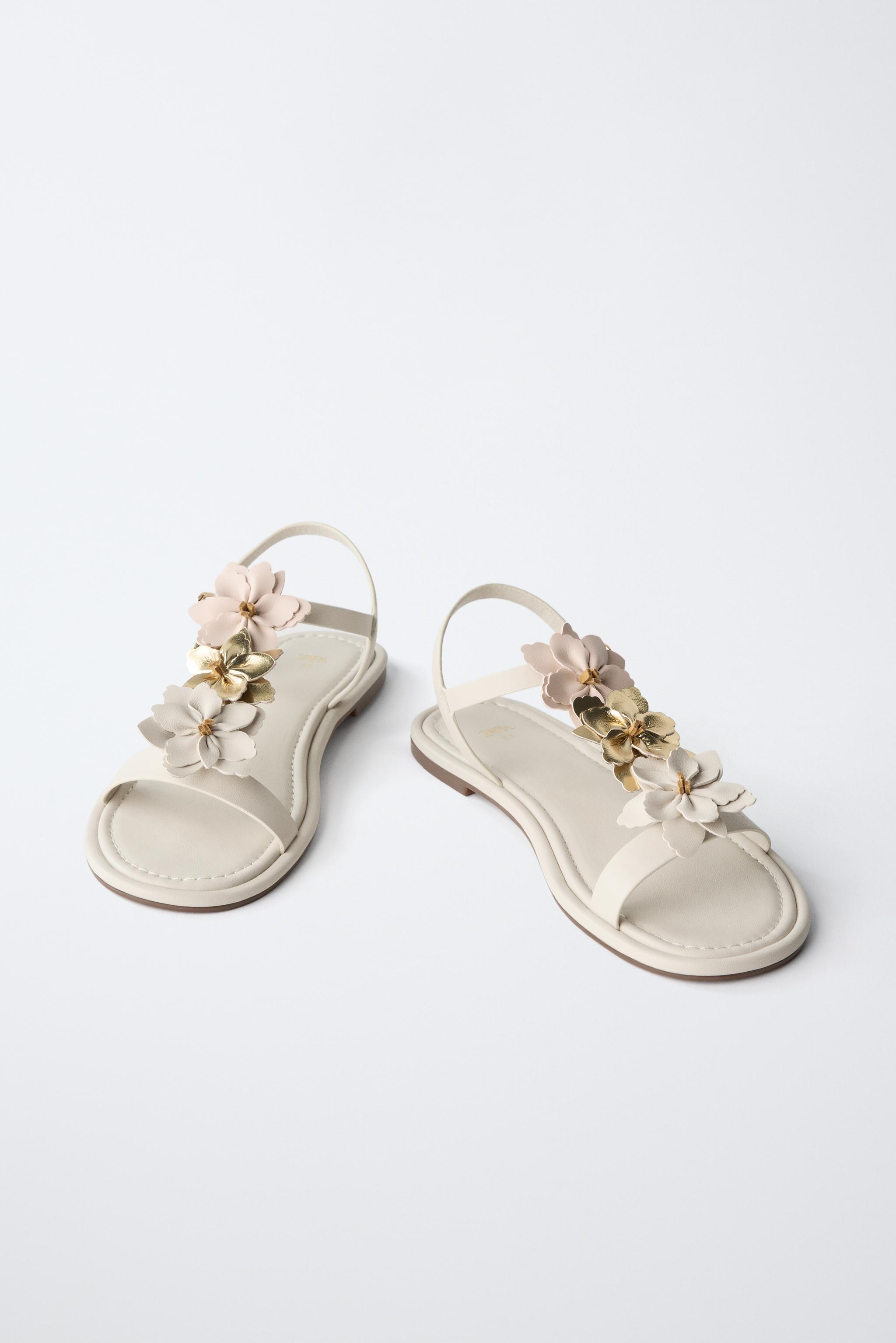 Детские сандалии Zara FLORAL SANDALS — фото 3