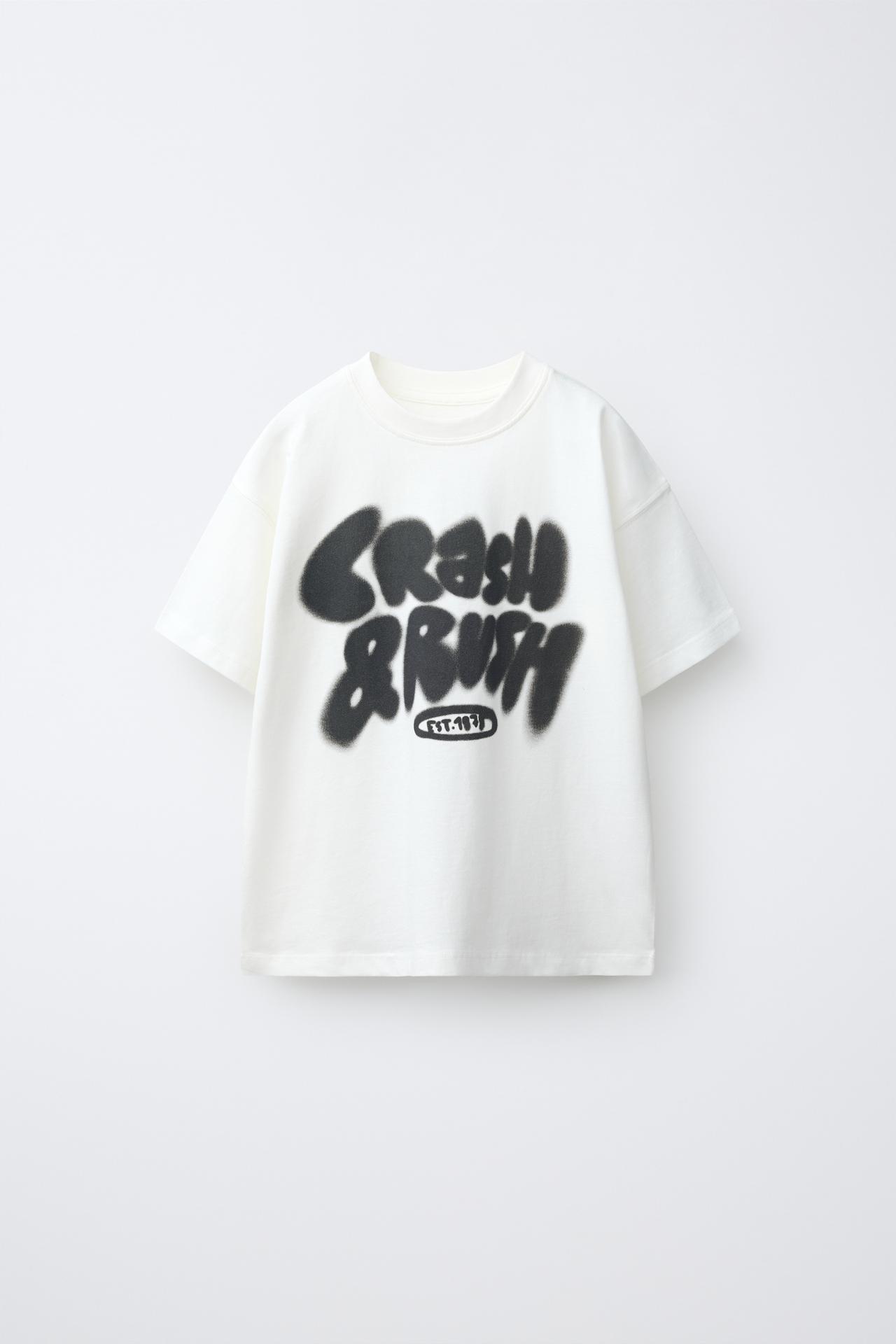 GRAFFITI PRINT T-SHIRT — White