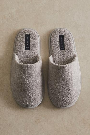 TERRY SLIPPERS - Grey by Zara