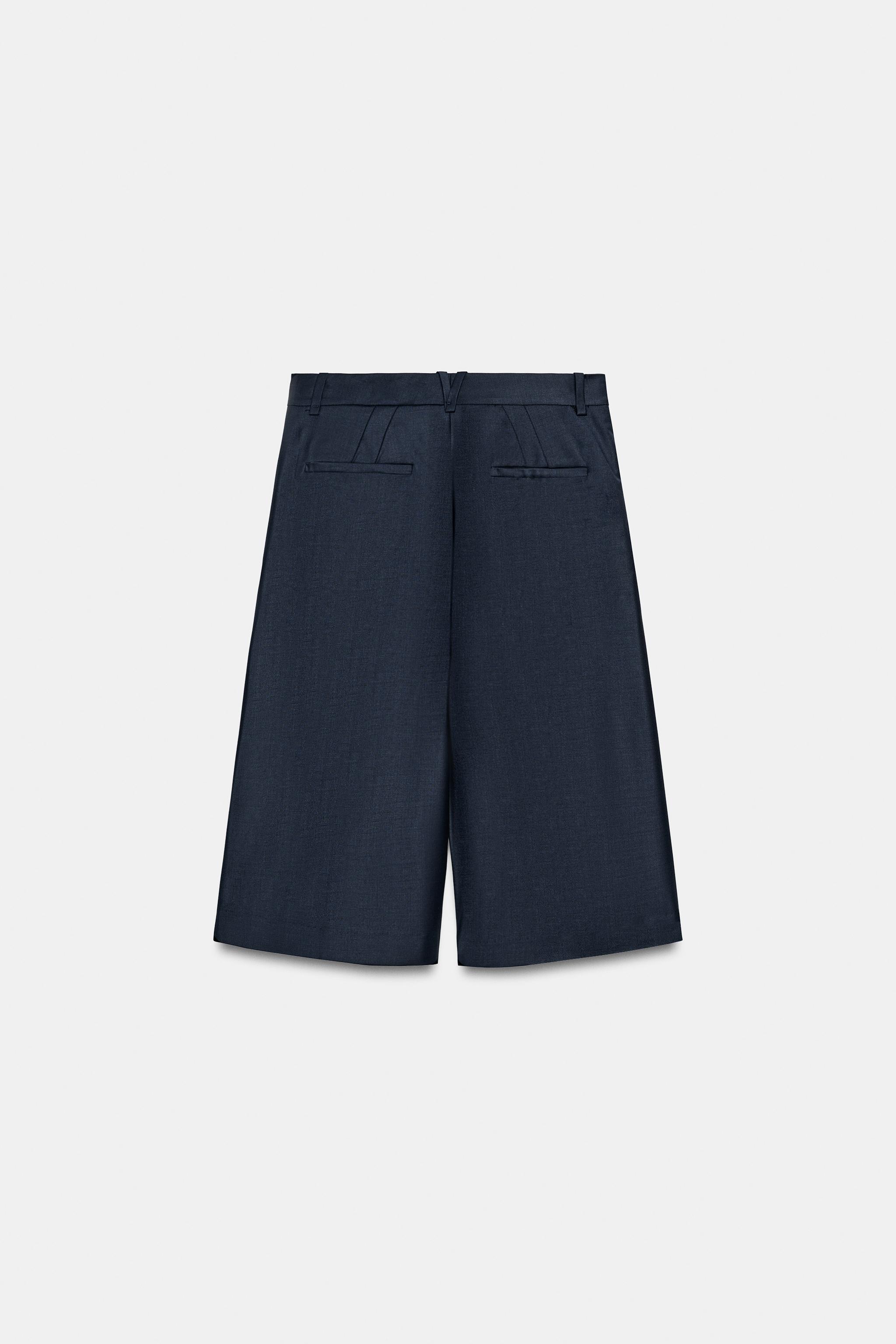 ZW COLLECTION LONG WOOL BLEND SHORTS