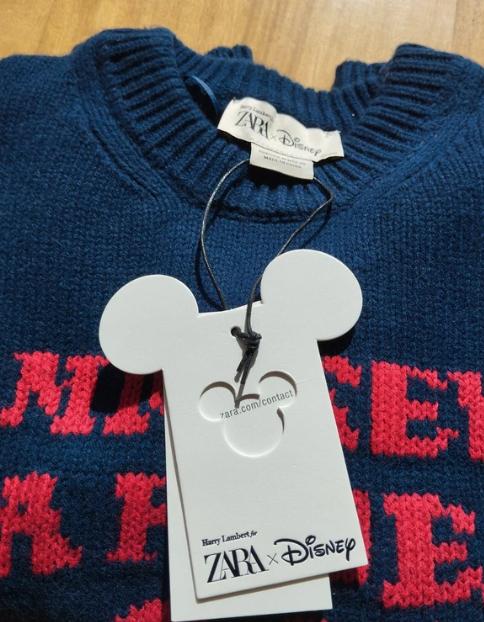 MICKEY SILHOUETTE TEXT JUMPER HARRY LAMBERT FOR ZARA X DISNEY - Image 3