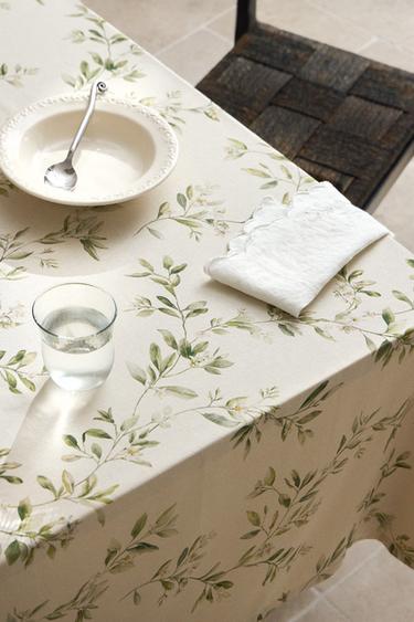 TOVAGLIA STAMPA RAMI E FIORI - Verdi di Zara