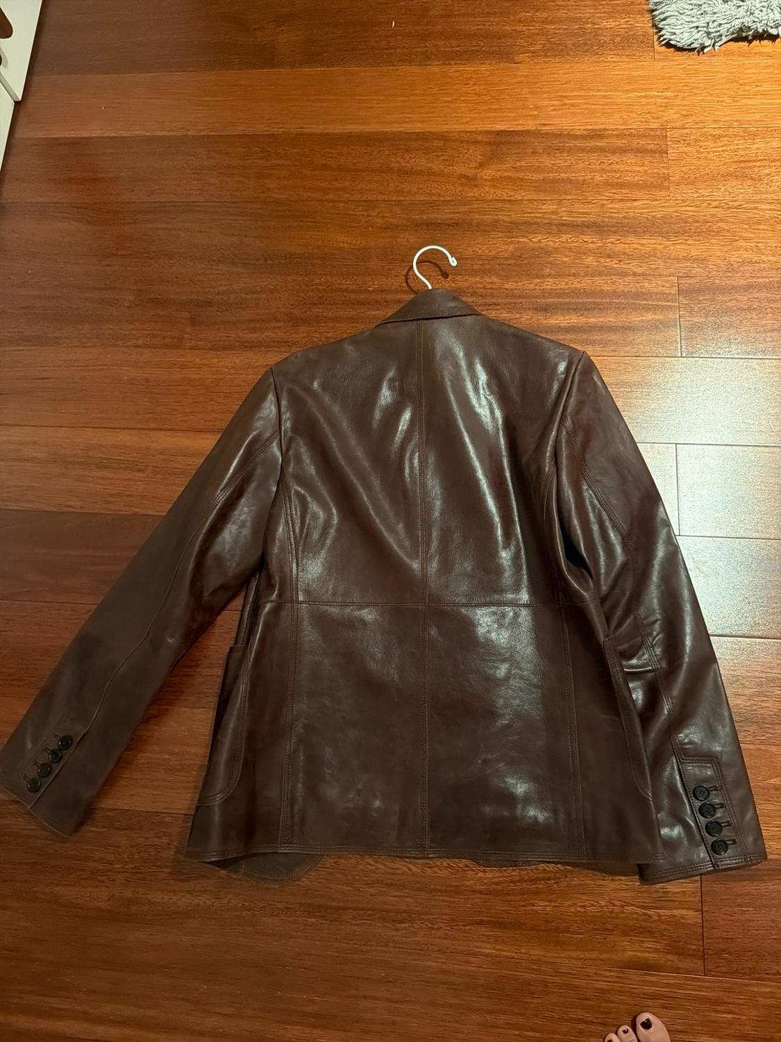 LIMITED EDITION LEATHER SUIT BLAZER - Image 3