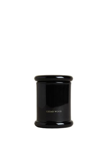 (150 G) CEDAR WOOD SCENTED CANDLE - Sky blue by Zara