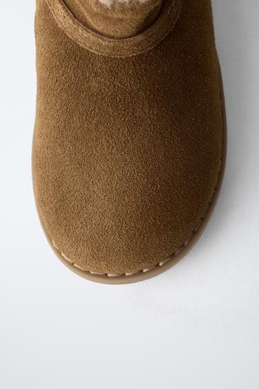 LINED LEATHER BOOTS - Brown by Zara - Image 5
