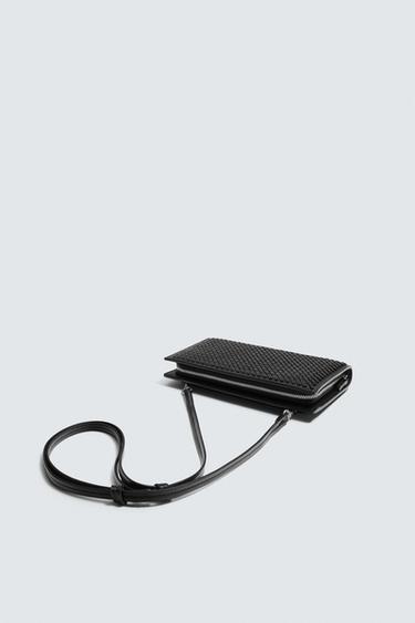 PORTEFEUILLE OVERSIZE TRESSÉ - Noir de Zara - Image 3