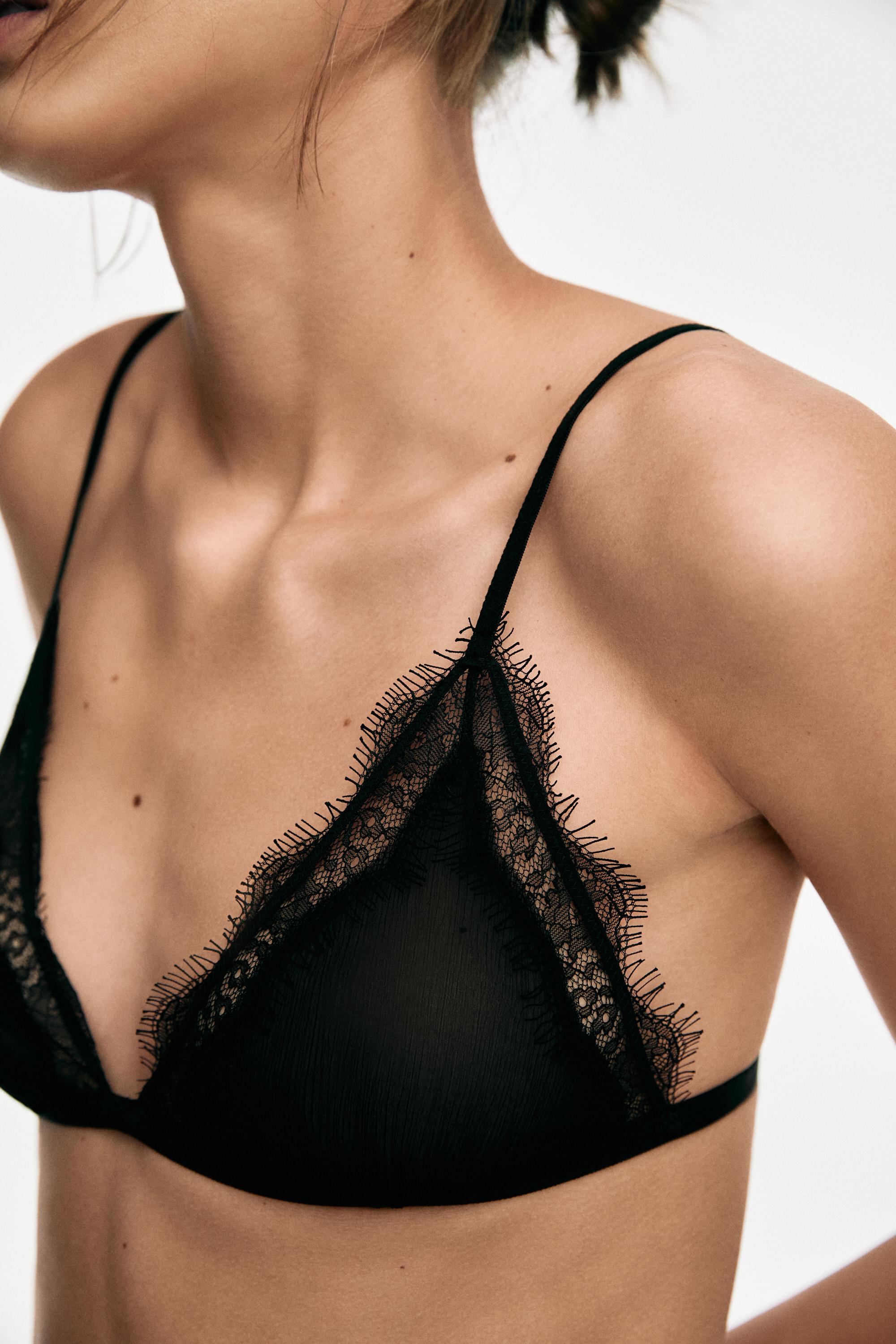 Bralette with lace detail