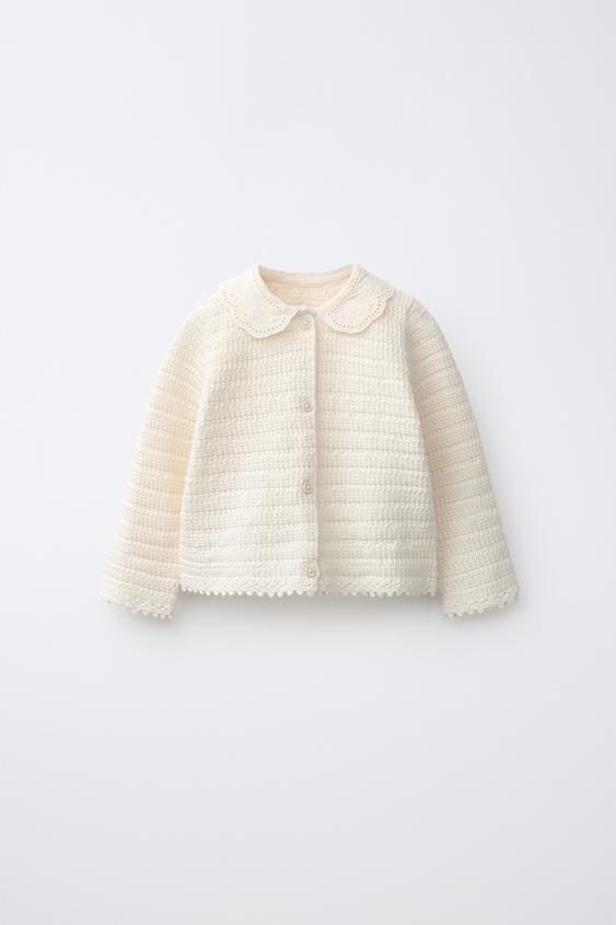 CHAQUETA PUNTO TEXTURA - Crudo de Zara - Imagen 0