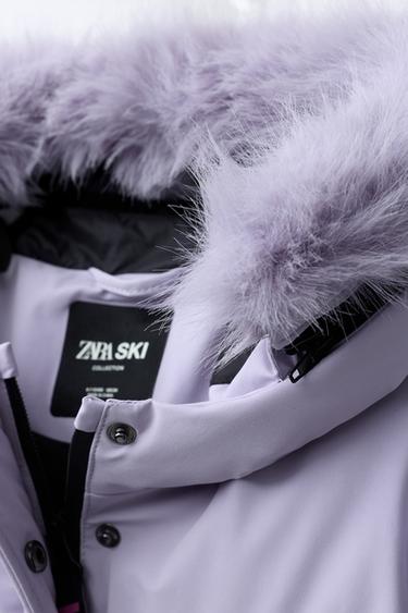 COMBINAISON DOUDOUNE CAPUCHE DÉTACHABLE COUPE-VENT ET RÉSISTANTE À L'EAU SYSTÈME RECCO® COLLECTION SKI - Mauve clair de Zara - Image 3