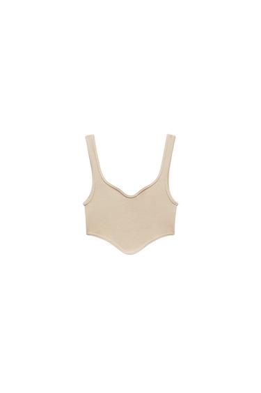 SEAMLESS CORSETRY-INSPIRED TOP