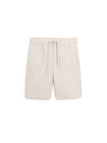 Zara 100% linen short Bermuda shorts - Sand