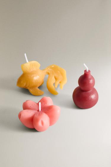 SET OF FLEUR D'OSMANTHUS SCENTED CANDLES - Crystal by Zara - Image 1